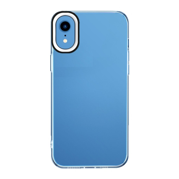 Transparent Silicone Case For iPhone XR(Black and White)