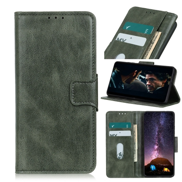 For Motorola Moto G Stylus 2022 Mirren Crazy Horse Texture Horizontal Flip Leather Phone Case(Dark Green)