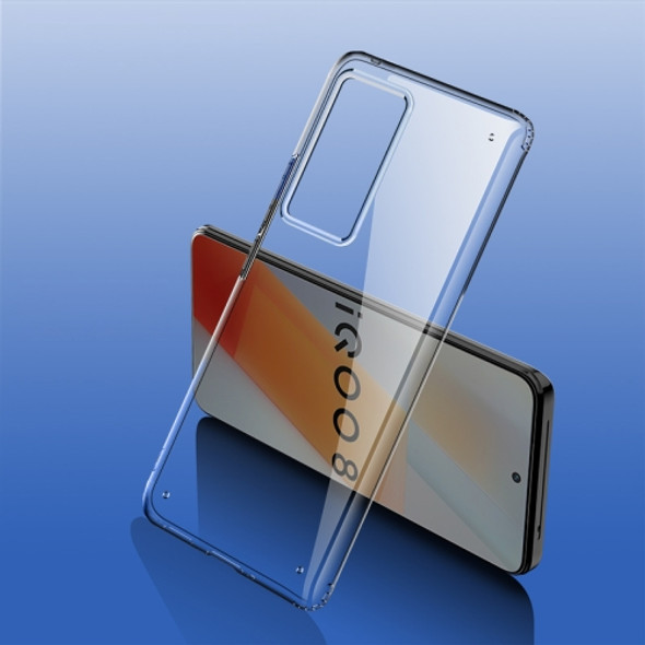 For vivo iQOO 8 wlons Ice Crystal PC + TPU Phone Case(Transparent Black)
