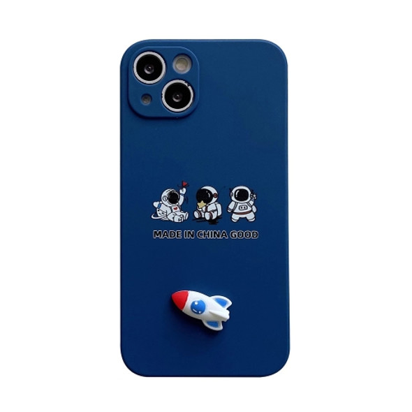 Aerospace Small Rocket TPU Phone Case For iPhone 11 Pro(Blue)