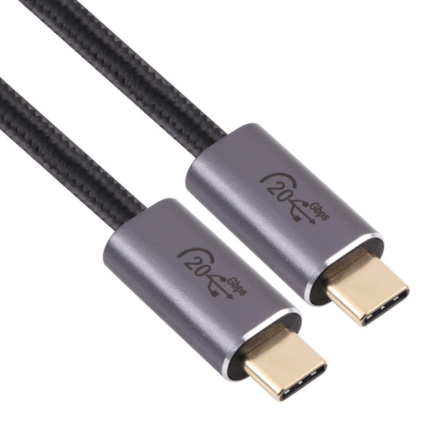 20Gbps USB 3.2 USB-C / Type-C Male to USB-C / Type-C Male Braided Data Cable, Cable Length:3m(Black)