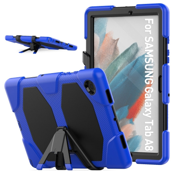 For Samsung Galaxy Tab A8 10.5 2021 X200 / X205 Colorful Silicon + PC Tablet Case(Blue)