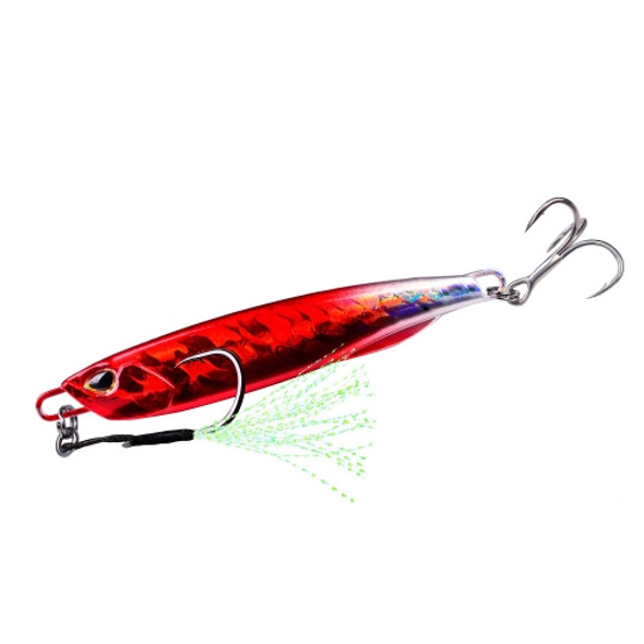 3 PCS PROBEROS LF103 Simulation Metal Sea Fishing Bait, Specification: 60g(E With Hook)