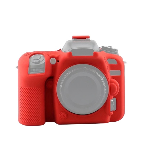 Soft Silicone Protective Case for Nikon D7500(Red)