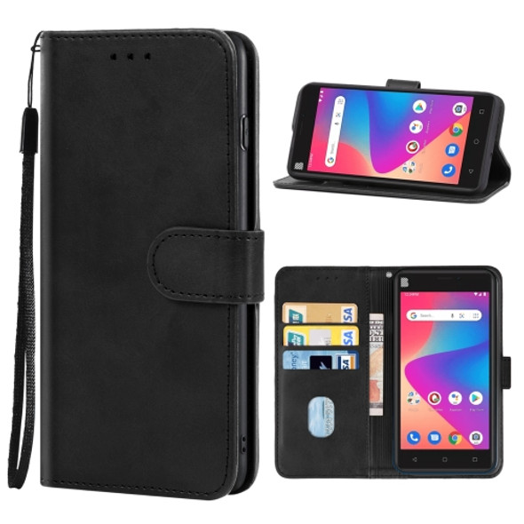 Leather Phone Case For BLU Studio X10 2022(Black)