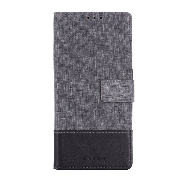 For OPPO Reno2 MUMXA MX102 Horizontal Flip Canvas Stitching Leather Case with Holder & Card Slots & Wallet(Black)