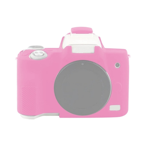Soft Silicone Protective Case for Canon EOS M50 Mark II / M50 II (Rose Red)