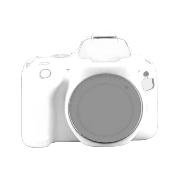 Soft Silicone Protective Case for Canon EOS 200D / EOS 200D Mark II (White)