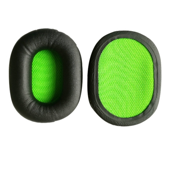 1 Pair Earpads For Razer BlackShark V1 / V2 X / V2 USB Headset, Color: Black+Green Mesh