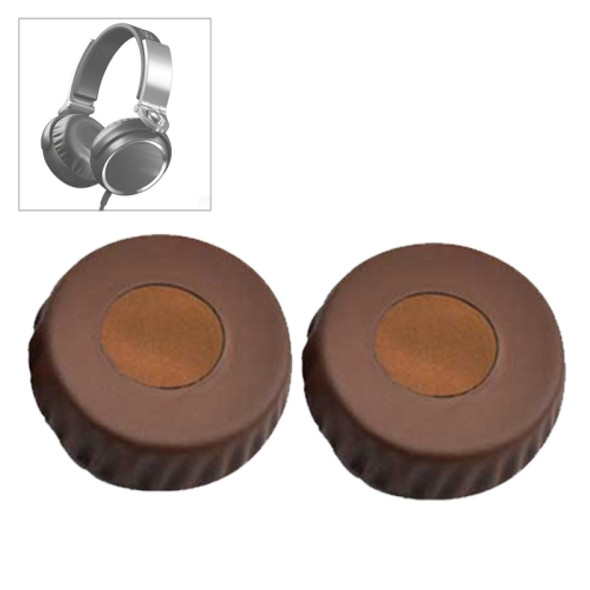 1 Pair Sponge Ear Pads for SONY MDR-XB600 Headset(Brown )