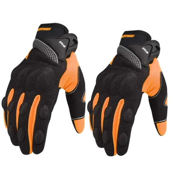 BSDDP A0131 Oudoor Motorcycle Riding Anti-Slip Gloves, Size: XXL(Orange)