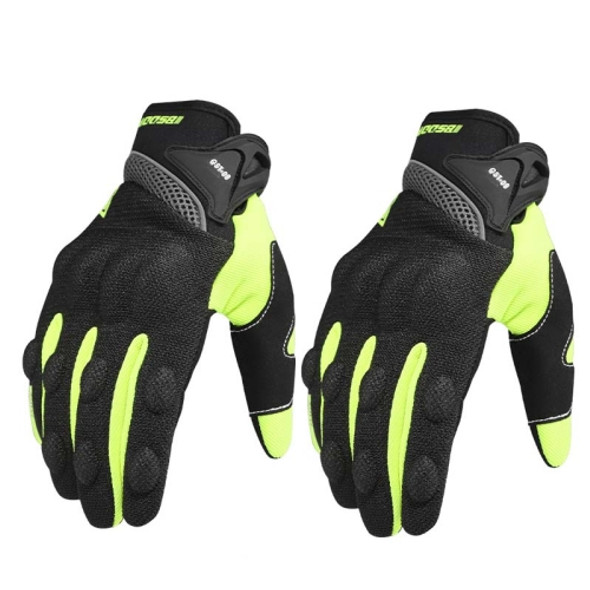 BSDDP A0131 Oudoor Motorcycle Riding Anti-Slip Gloves, Size: L(Green)