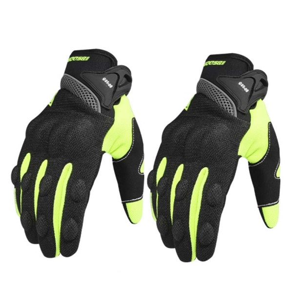 BSDDP A0131 Oudoor Motorcycle Riding Anti-Slip Gloves, Size: M(Green)