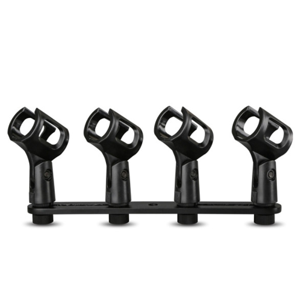 A18 Four-headed  Microphone Clip Aluminum Pole Microphone Accessories