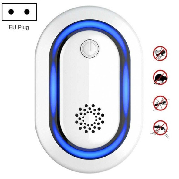 A18 Intelligent Ultrasonic Mosquito Repellent, Specification: EU Plug(Pearl White)