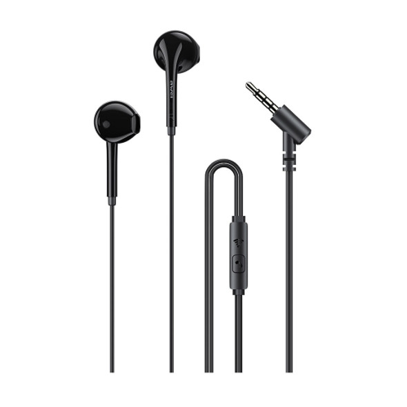 awei PC-7 Mini Stereo Semi In-ear Wired Earphone(Black)