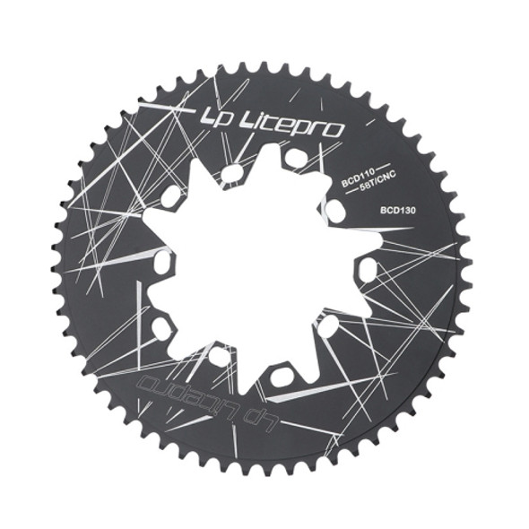 LP LitePro Folding Bicycle Elliptical Disk, Specification: 58T (110 / 130BCD)