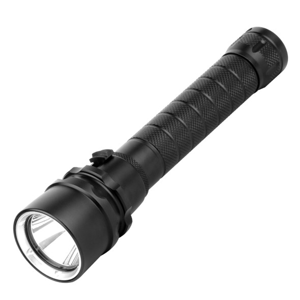 PULUZ 1000LM Aluminum Alloy 50m Depth Diving LED Flashlight Cold White Light Torch Light