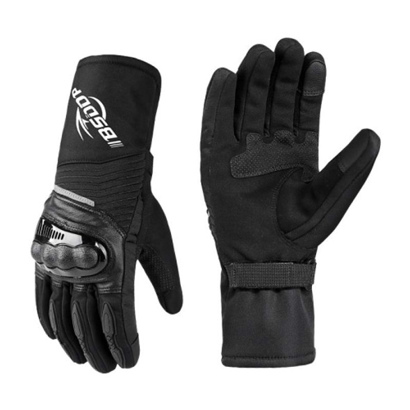 BSDDP RH-A0130 Outdoor Riding Warm Touch Screen Gloves, Size: M(Black)