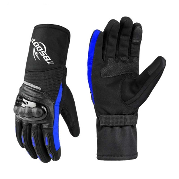 BSDDP RH-A0130 Outdoor Riding Warm Touch Screen Gloves, Size: L(Blue)