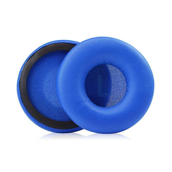 1 Pair Protein Leather Sponge Earpad For JBL T450 / Tune 600 / T500BT(Sea Blue )