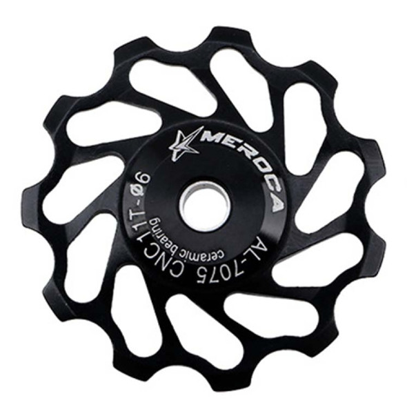 MEROCA Ceramic Bearing Mountain Bike Guide Wheel(11T Black)