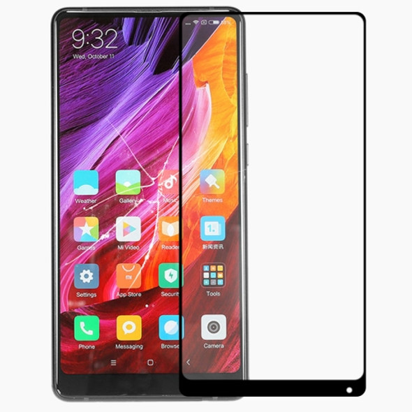 Front Screen Outer Glass Lens with OCA Optically Clear Adhesive for Xiaomi Mi Mix 2(Black)