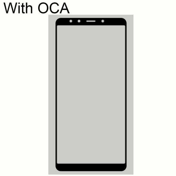 Front Screen Outer Glass Lens with OCA Optically Clear Adhesive for Xiaomi Mi 6X(Black)
