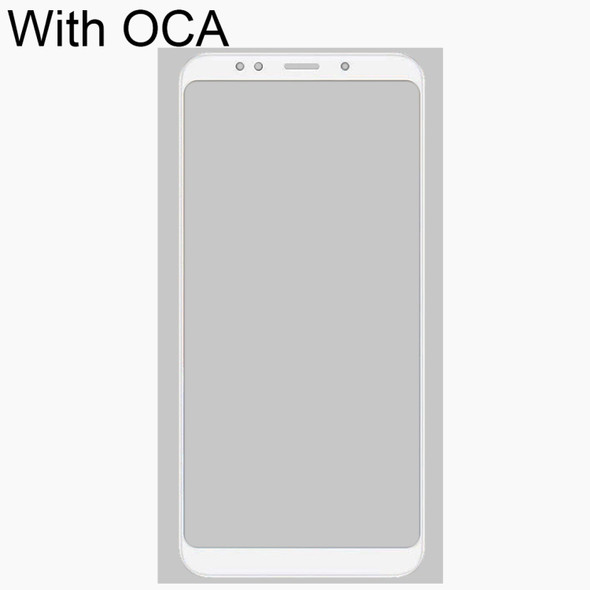 Front Screen Outer Glass Lens with OCA Optically Clear Adhesive for Xiaomi Redmi Note 5(White)