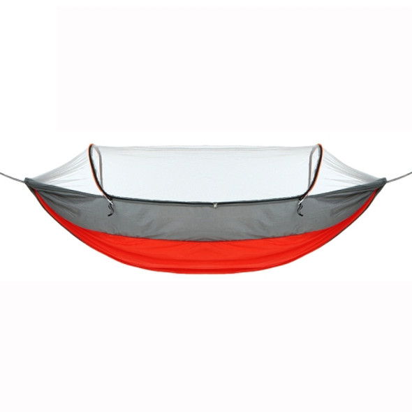 Outdoor Camping Anti-Mosquito Quick-Opening Hammock, Spec: Double (Gray+Orange)