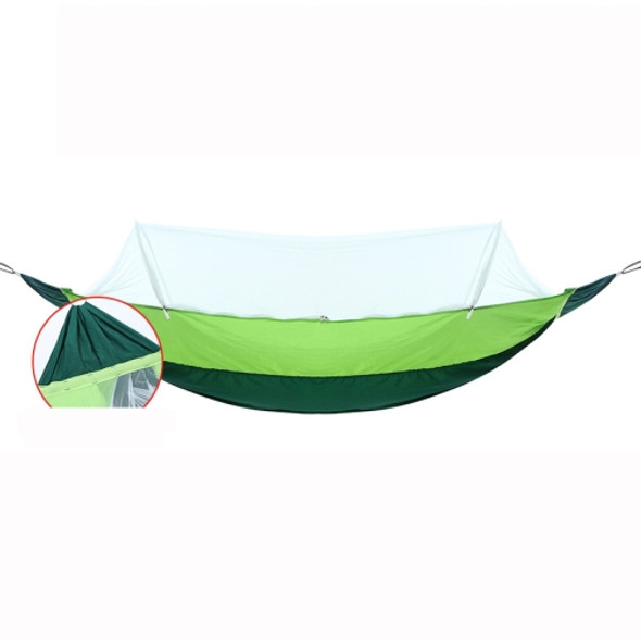 Outdoor Camping Anti-Mosquito Quick-Opening Hammock, Spec: Single Anti-rollover (Green)
