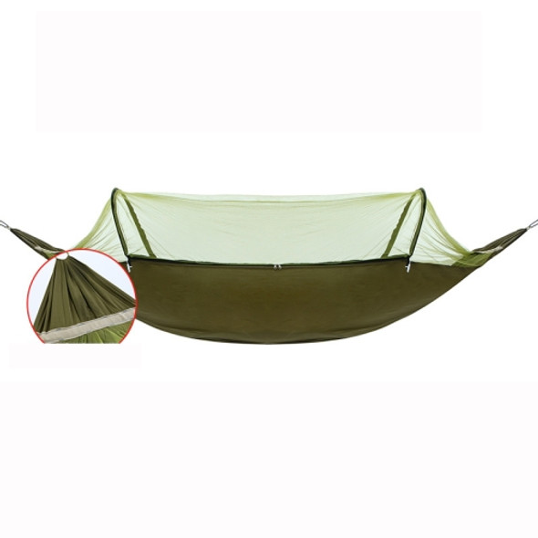 Outdoor Camping Anti-Mosquito Quick-Opening Hammock, Spec: Single Anti-rollover (Army Green)