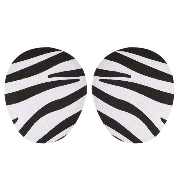 10 Pairs Damping Half-Size High Heels Front Pad(Zebra Pattern)