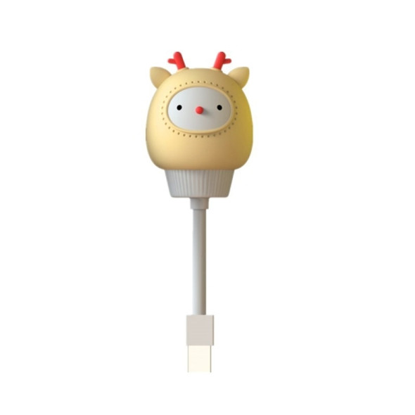 Cartoon USB Power Mini Night Light, Style: Remote Control Version(Deer)