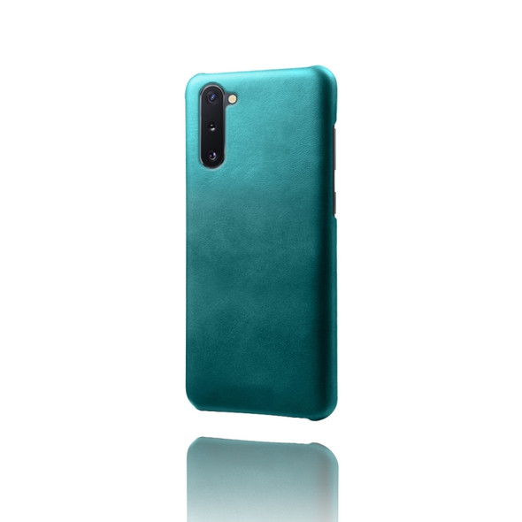 For Samsung Galaxy Note10 Calf Texture  PC + PU Phone Case(Green)