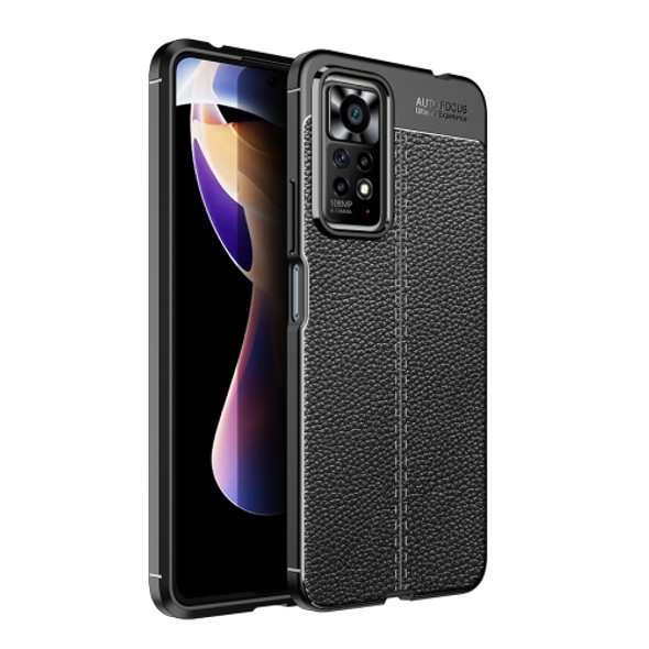 For Xiaomi Redmi Note 11 Pro 4G / 5G Global Litchi Texture Shockproof Phone TPU Case(Black)