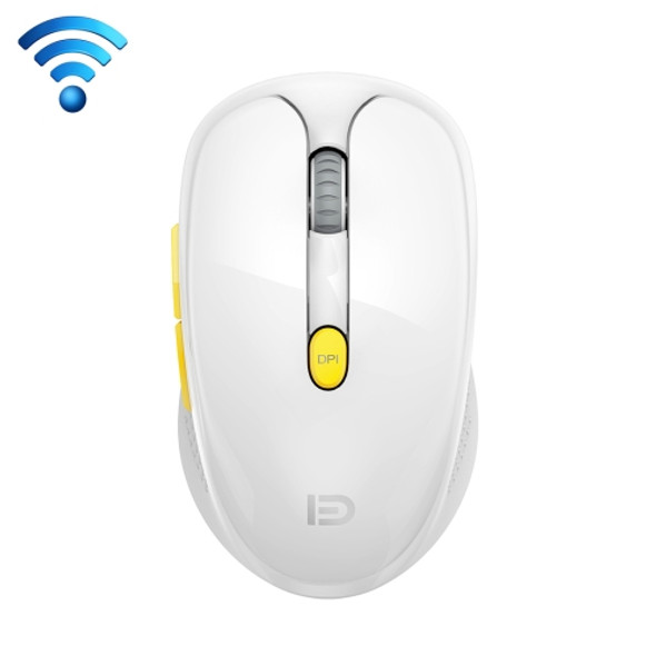 FOETOR V5 Mute Gaming Wireless Mouse (White)