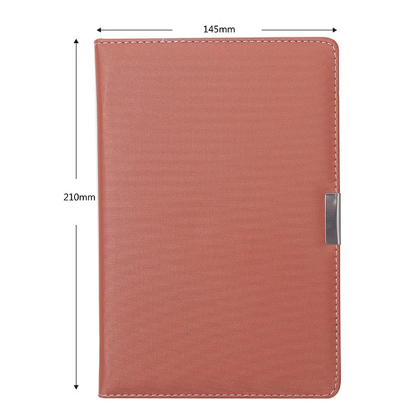 2 PCS PU Business Notebook Mounted Sewing Thread Notebook, Specification: A5(Orange)