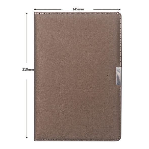 2 PCS PU Business Notebook Mounted Sewing Thread Notebook, Specification: A5(Brown)