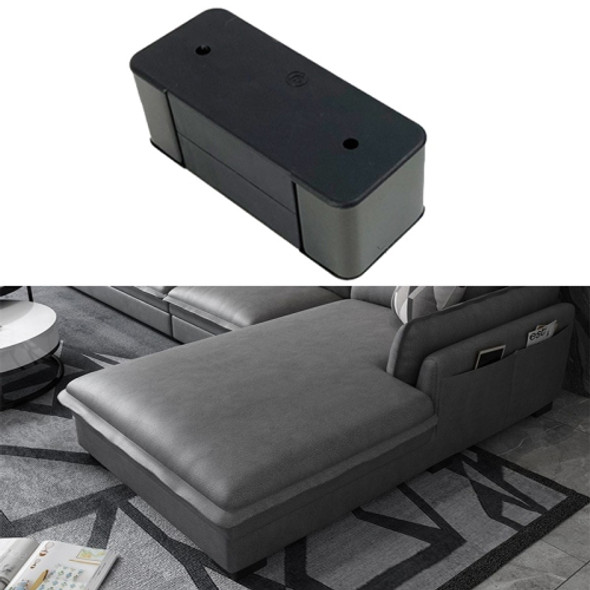 LH-SFJD001 5cm Stainless Steel Sofa Booster Pad, Style: Rectangular(Gun Black)