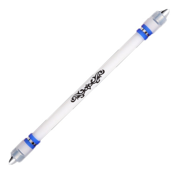 2 PCS Visual Spinning Pen Drop Resistant No Refill Rotary Pen Special(A7 Blue)