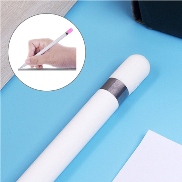 For Apple Pencil Creative Anti-lost Pencil Cap TouchPen Silicone Protective Cap(White)