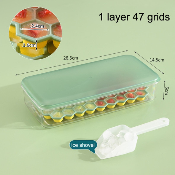 Honeycomb Ice Tray Mould Soft Bottom Silicone Ice Box, Specification: 1 Layer