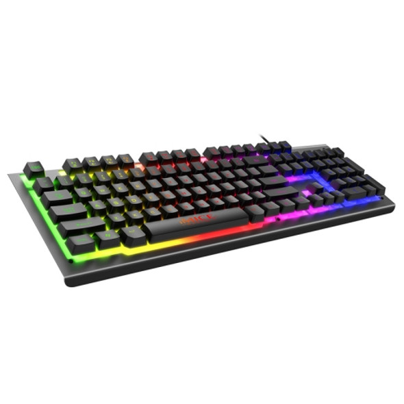 IMICE AK-900 104 Keys Metal Backlit Gaming Wired Suspended Illuminated Keyboard, Cable Length: 1.5m(Black)