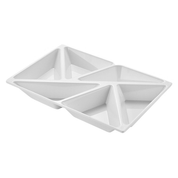 6 In 1 Multifunctional Compartmental Fruit Tray, Style: White