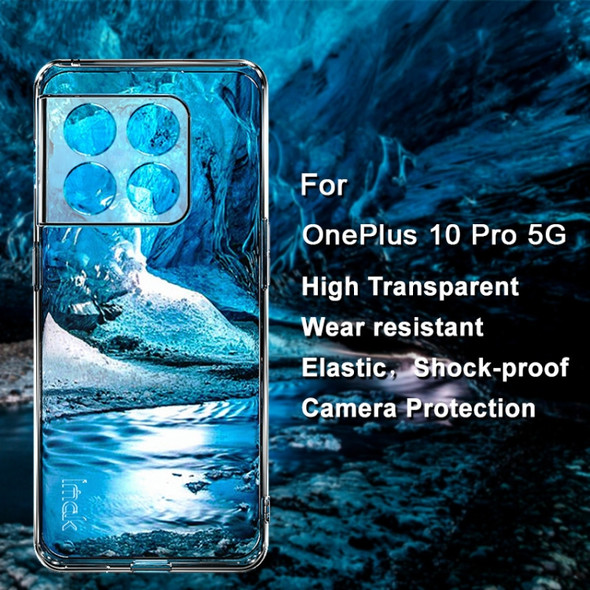 For OnePlus 10 Pro 5G IMAK UX-5 Series Transparent TPU Phone Case