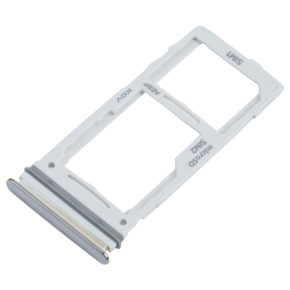 SIM Card Tray + SIM Card Tray / Micro SD Card Tray for Samsung Galaxy A52S 5G SM-A528(Silver)