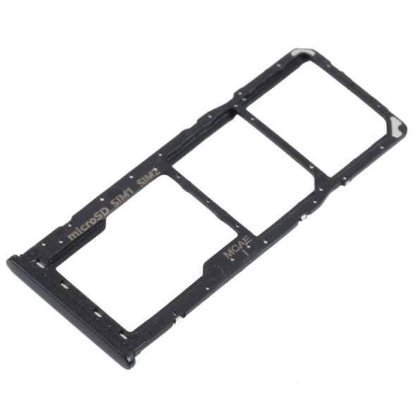 SIM Card Tray + SIM Card Tray + Micro SD Card Tray for Samsung Galaxy M21 SM-M215 (Black)