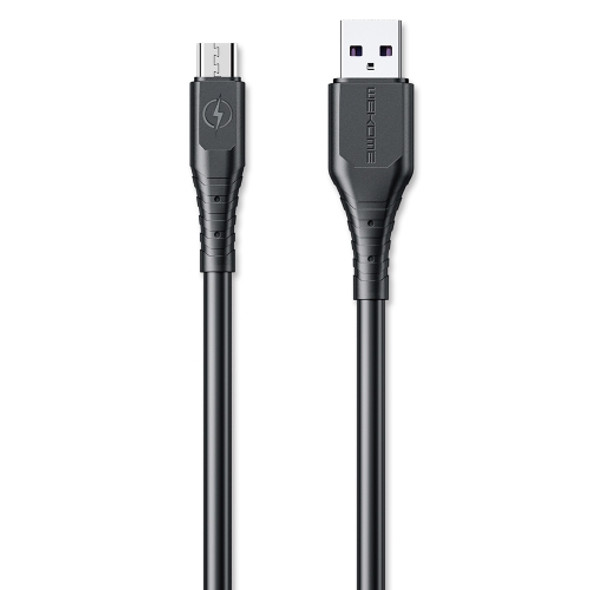 WK WDC-152 6A Micro USB Fast Charging Data Cable, Length: 3m (Black)