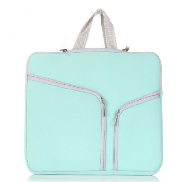 T228 Diving Material Computer Bag Multi-pocket Laptop Liner Bag, Size: 10 Inch(Mint Green)